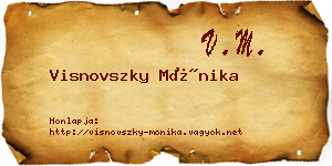 Visnovszky Mónika névjegykártya